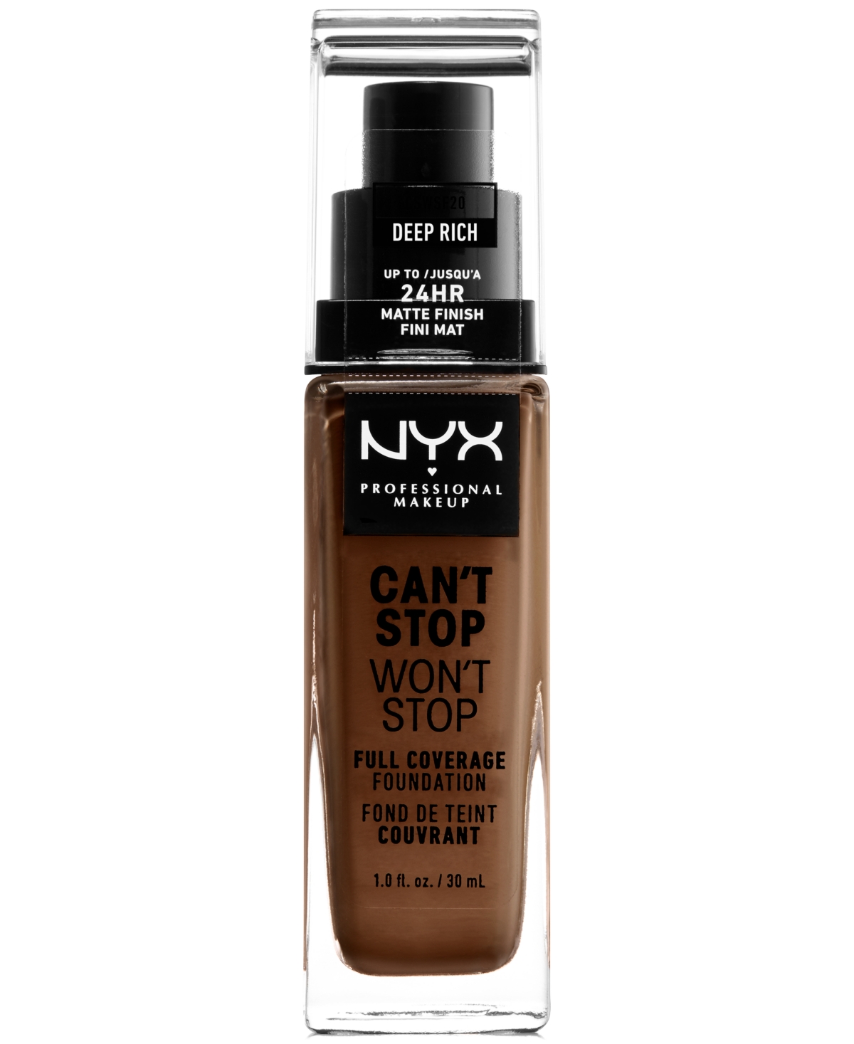 UPC 800897157388 product image for Nyx Professional Makeup Can't Stop Won't Stop Full Coverage Foundation, 1-oz. | upcitemdb.com