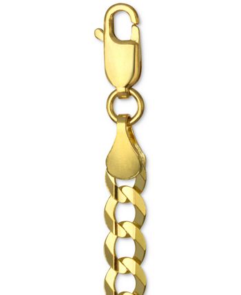 Italian Gold - 22" Curb Chain (4-5/8mm) Necklace in 14k Gold