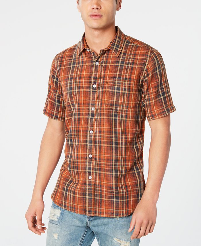 American Rag Men's Regular-Fit Plaid Shirt, Created for Macy's ...