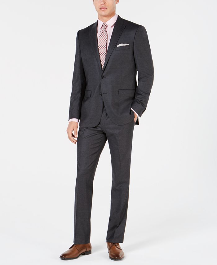 Kenneth Cole New York Men's Flannel Performance Suit - Macy's