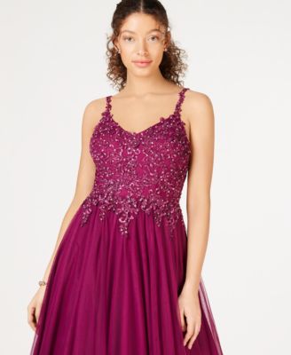 macy's magenta dress
