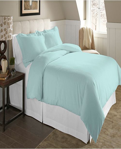 Pointehaven Luxury Size Cotton Flannel Duvet Set Twin Twin Xl