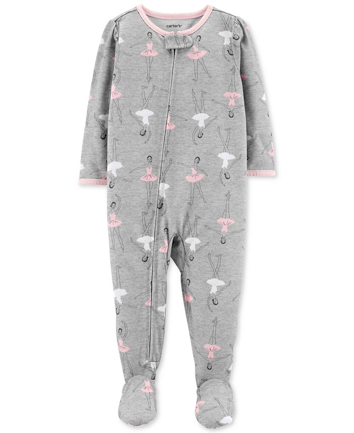 Carter's Baby Girls BallerinaPrint Footed Pajamas Macy's
