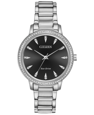 image of Citizen Eco-Drive Women-s Silhouette Stainless Steel Bracelet Watch 36mm