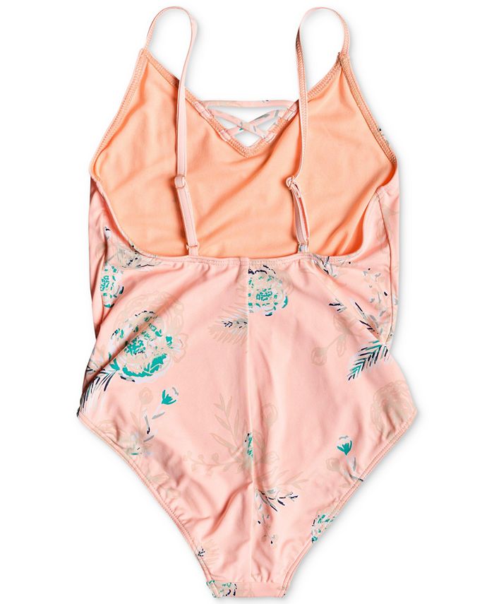 Roxy Big Girls Floral-Print Swimsuit & Reviews - Swimwear - Kids - Macy's