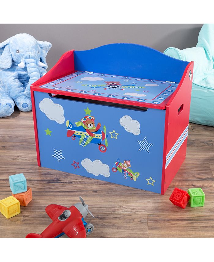 Trademark Global Toy Box Storage Bench Seat By Hey Play Macy's