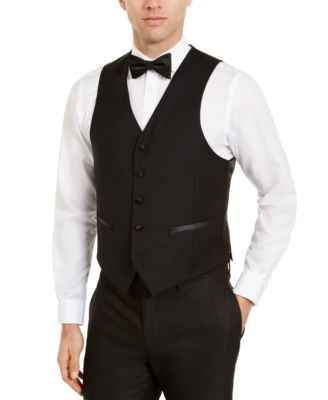 black tuxedo with black vest