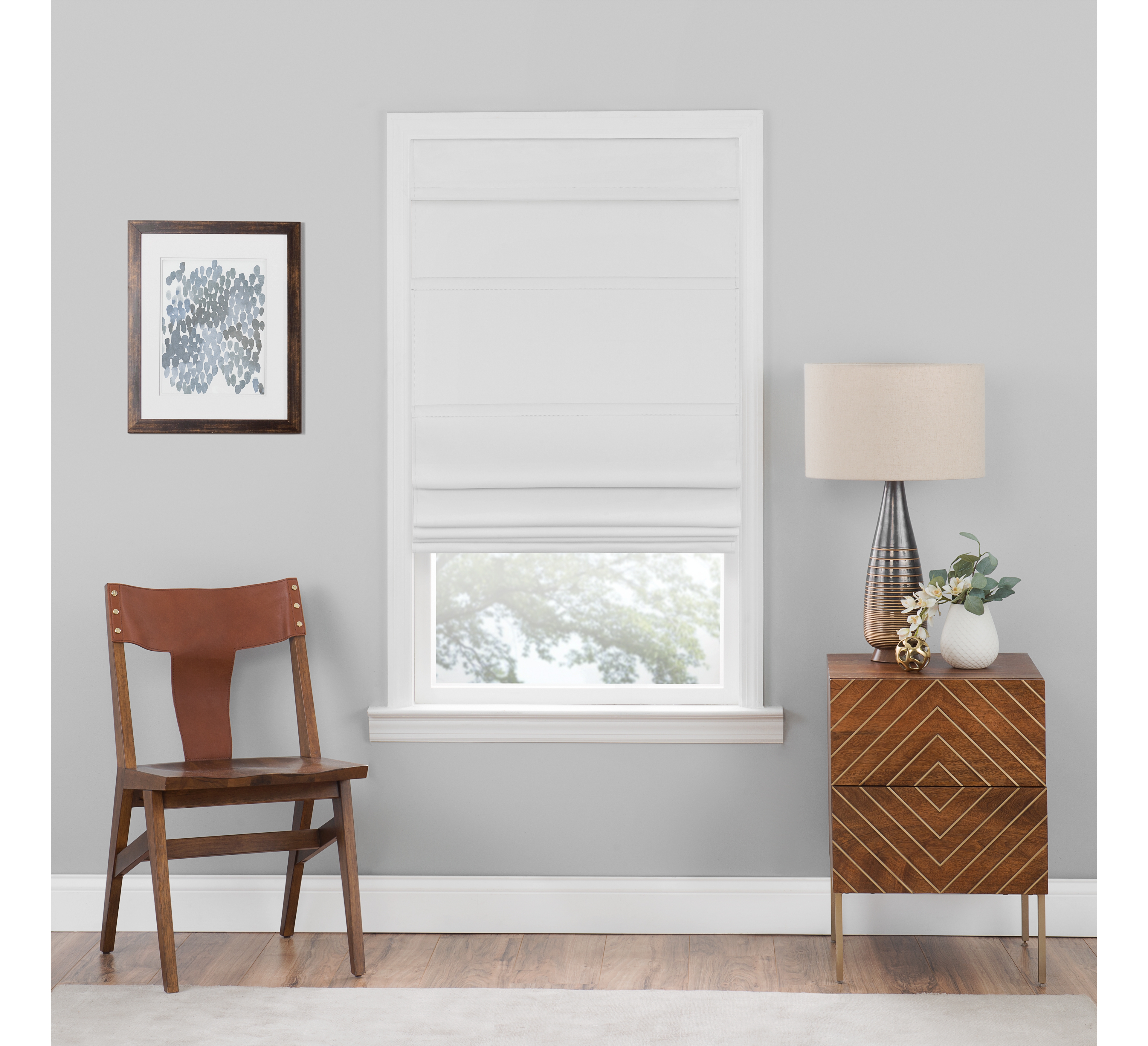 Achim Blackout Cordless Roman Window Shade, 30" x 64"