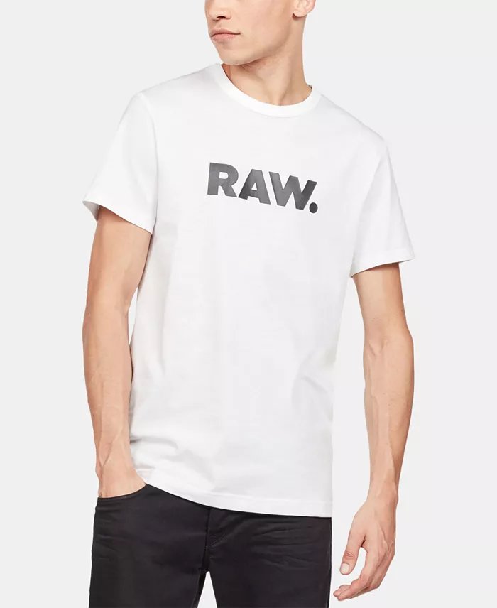 Men's Holorn RAW Graphic Logo Crewneck T-Shirt - thumbnail 7