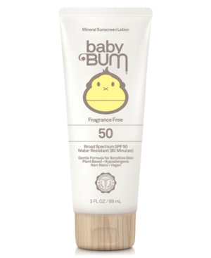 Sun Bum Baby Bum Spf 50 Mineral Sunscreen Lotion 3-oz