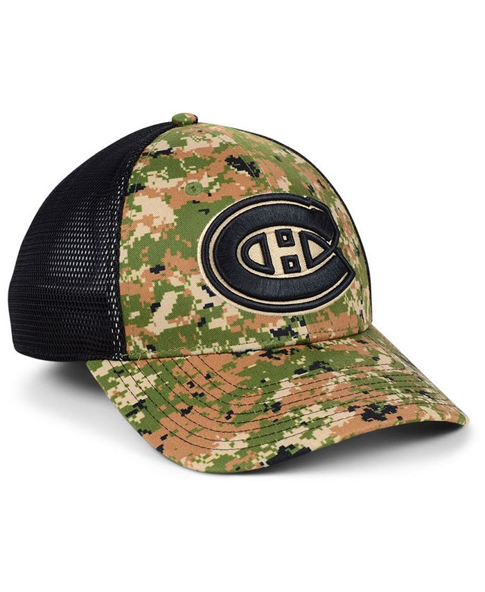 Authentic NHL Headwear Montreal Canadiens Military Appreciation Speed ...