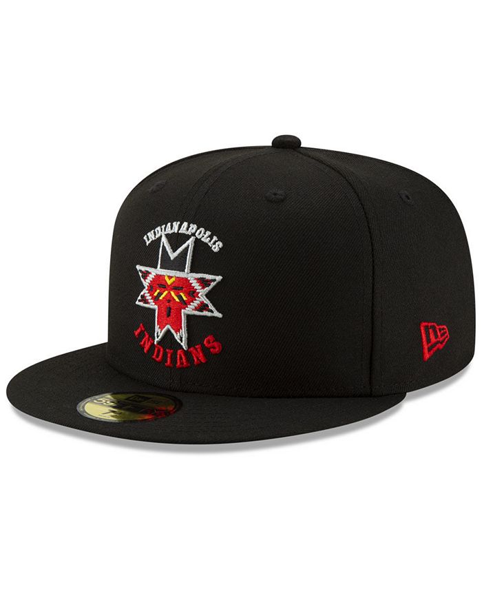 New Era Indianapolis Indians League Patch 59FIFTY-FITTED Cap - Macy's