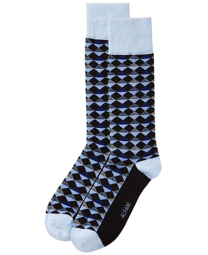 Alfani - Men's Diamond-Stripe Socks
