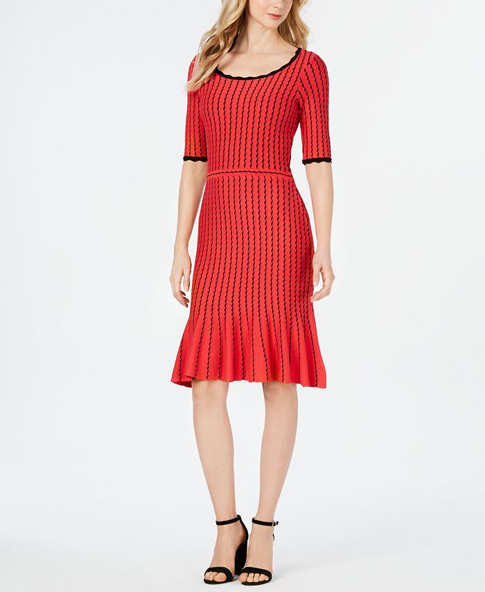 Taylor ElbowSleeve Ribbed Sweater Dress Macy's