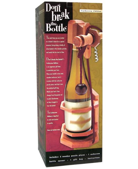 Головоломка Family Games Inc. Don't Break The Bottle со штопором, 3 предмета, от 18 лет