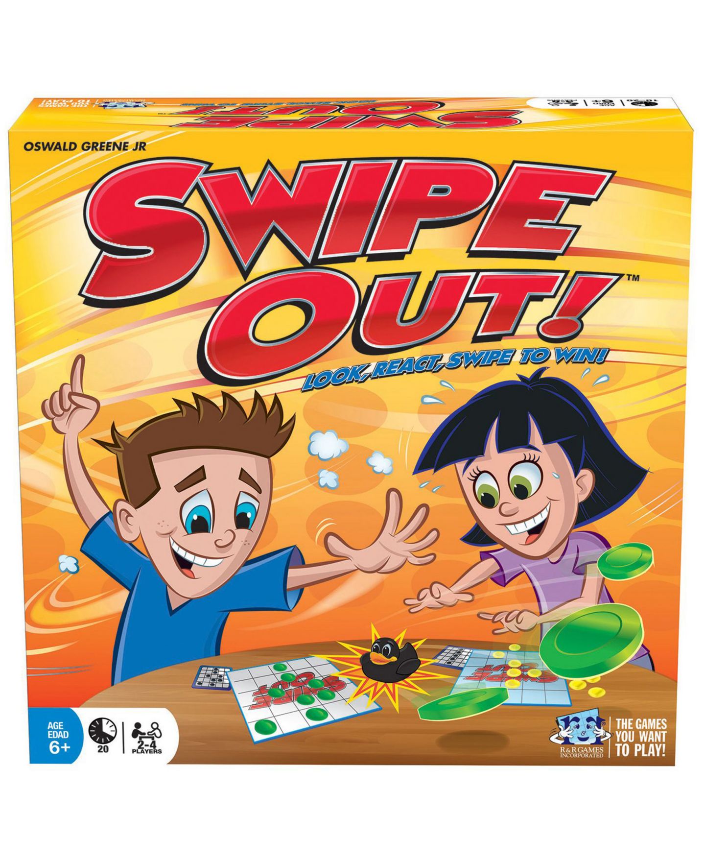 Детская настольная игра R&R Games Swipe Out! Board Game, Ages 6+ — фото 1