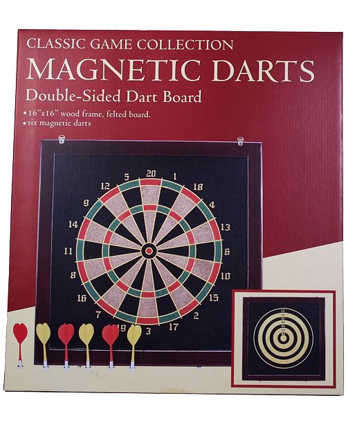 Classic Game Collection Dual-Sided Dart and Baseball Game Set