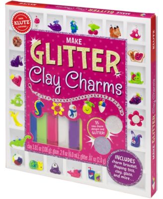 Make Glitter Clay Charms