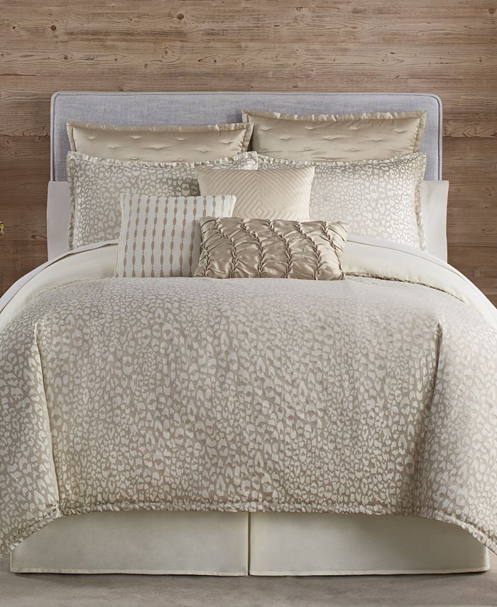Eva Longoria Black Label Leopard Collection Queen Comforter Set