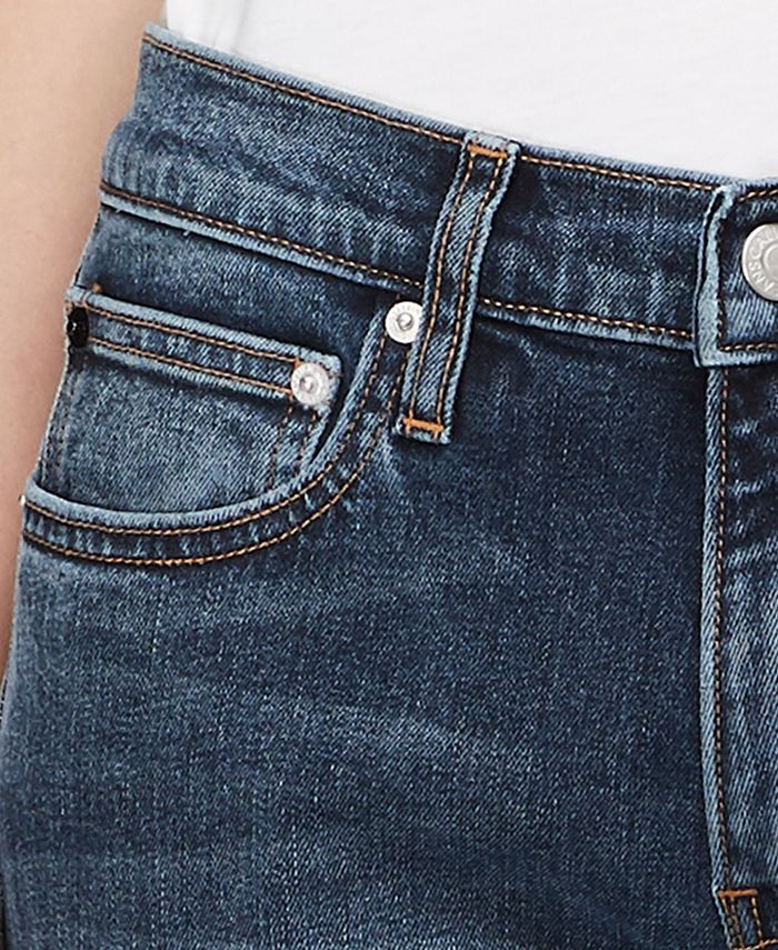 Calvin Klein Jeans CKJ 021 Ripped Straight-Leg Jeans & Reviews - Jeans ...