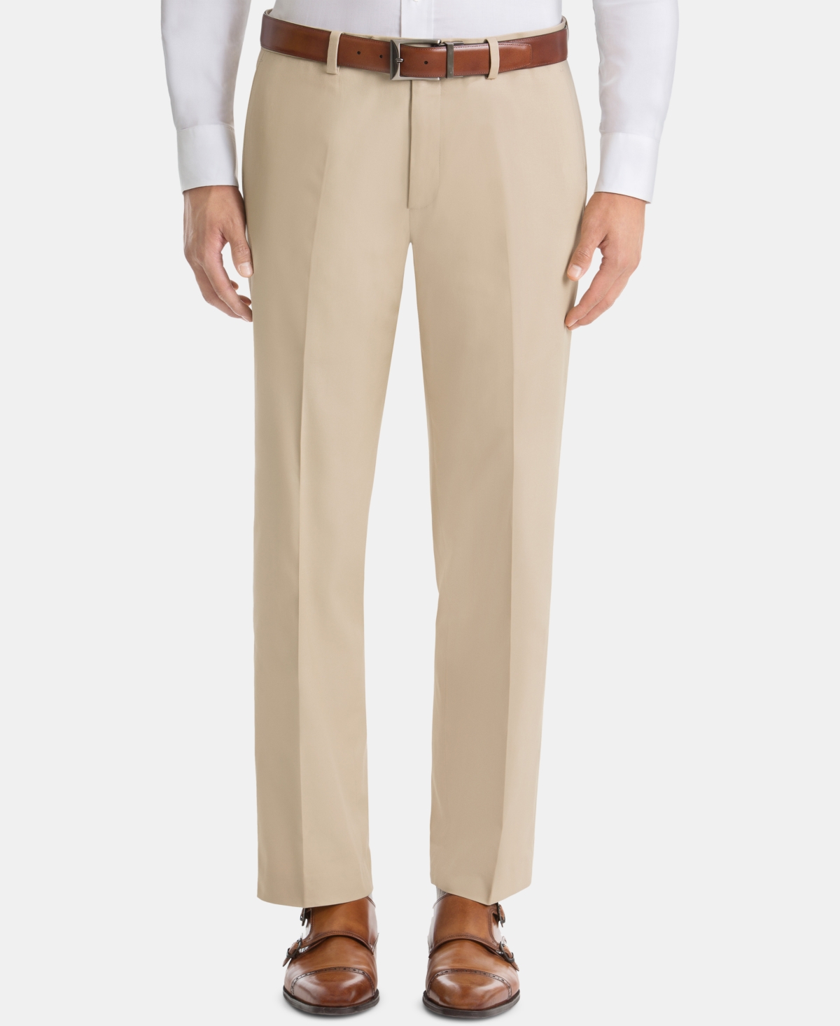 Shop Lauren Ralph Lauren Men's Ultraflex Classic-fit Cotton Pants In Tan