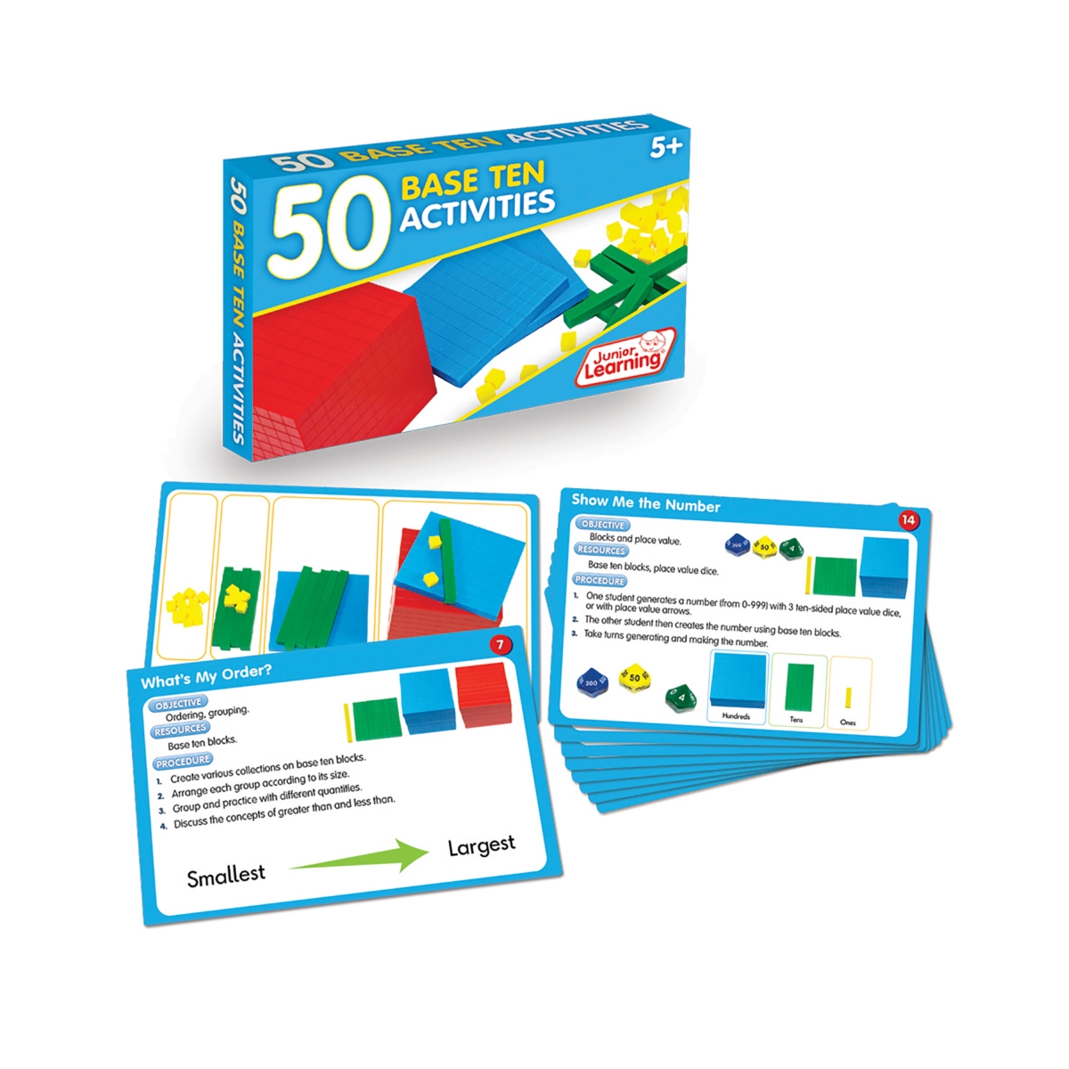 Shop Junior Learning 50 Base Ten Activities Learning Set In Multi