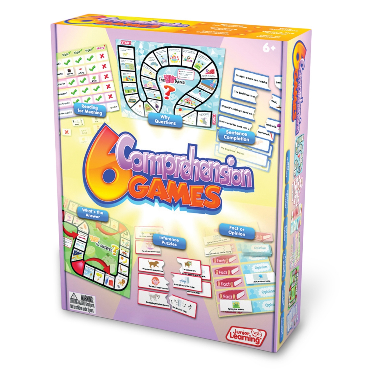 Shop Junior Learning Comprehension Games Set Of 6 Different Games In Multi