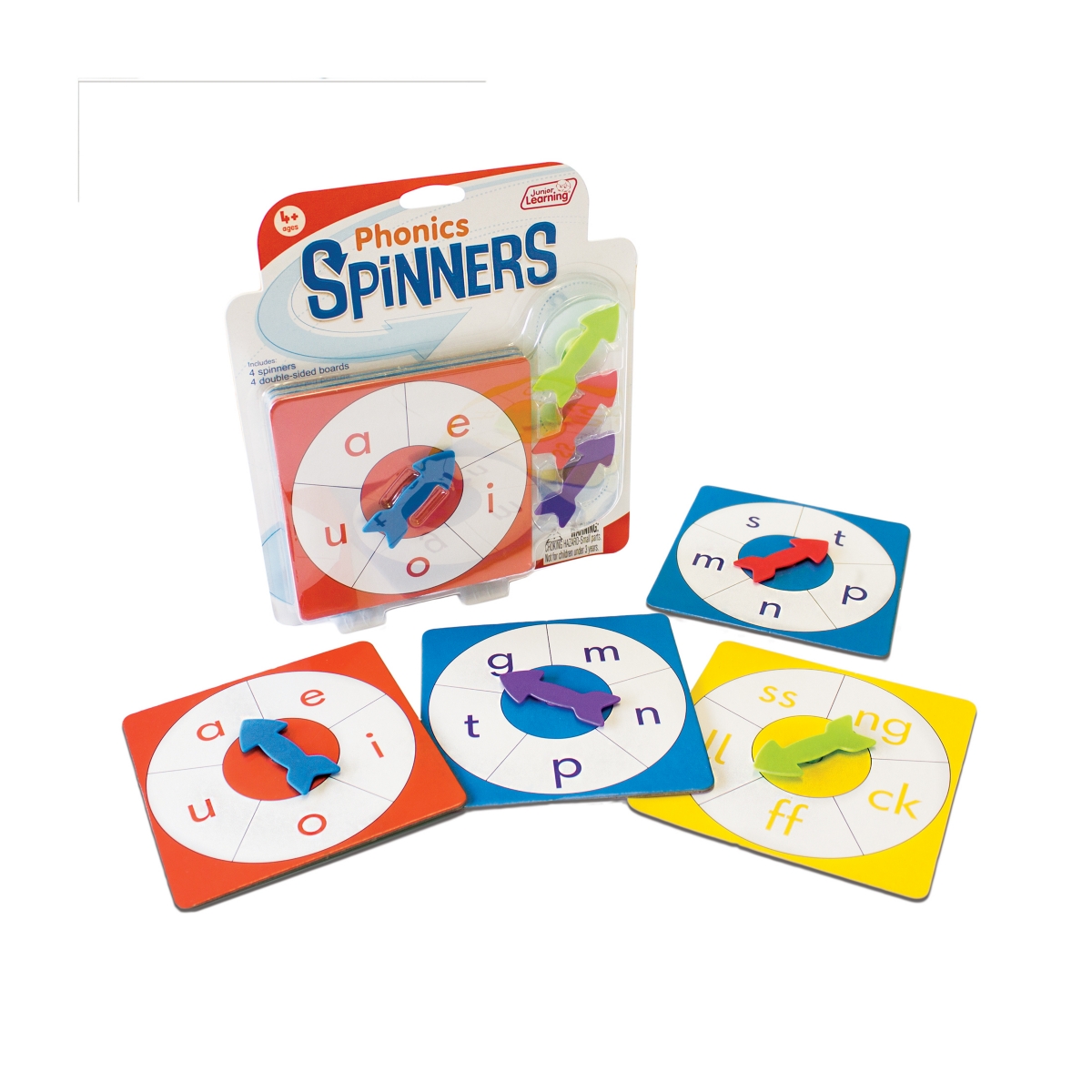 Junior Learning Kids' Phonics Spinners Educational Learning Game In Multi
