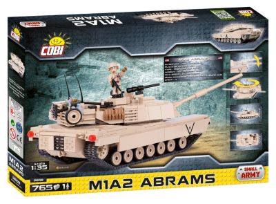 COBI Small Army M1A2 Abrams Tank 765 Piece Construction Blocks Building Kit