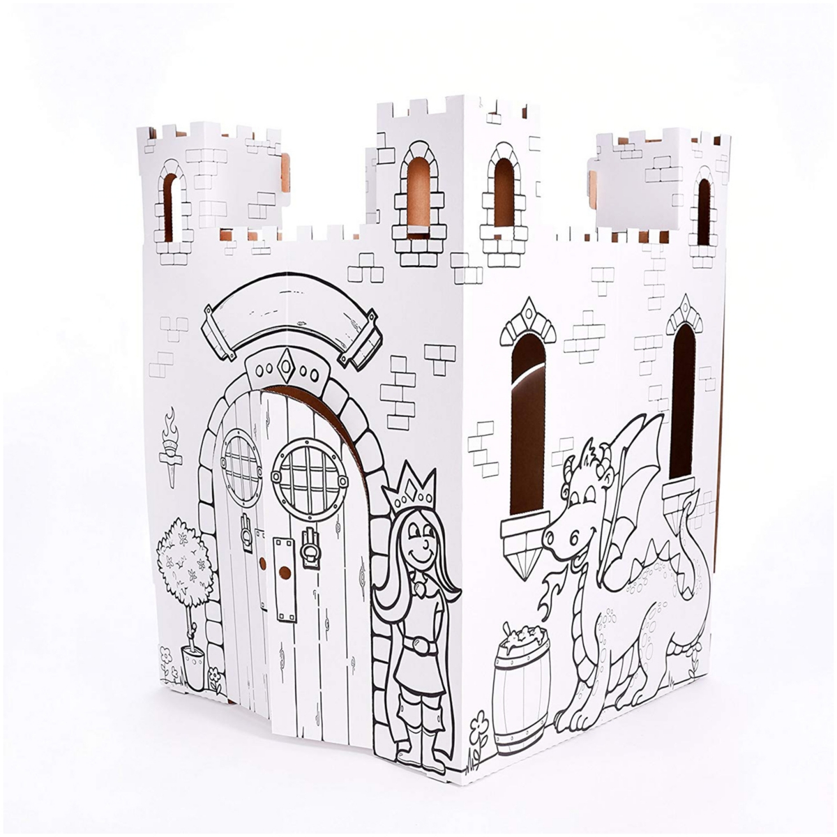 EASY PLAYHOUSE FAIRY TALE CASTLE CARDBOARD PLAYHOUSE 