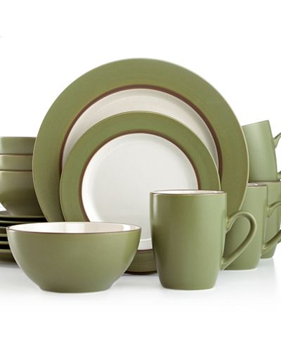 Thomson Pottery Kensington Cedar 16-Pc. Set, Service for 4