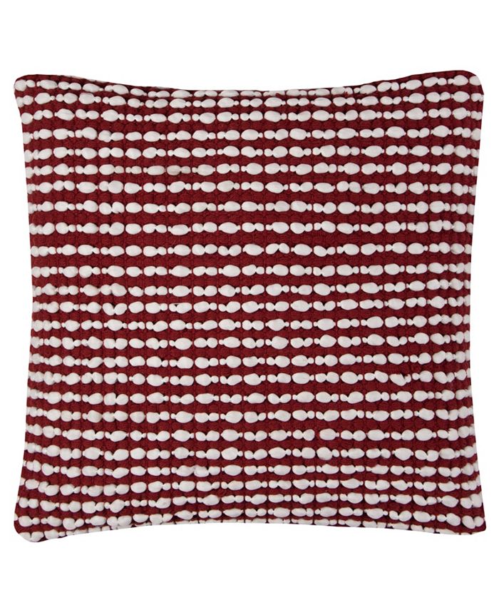 Rizzy Home 20" x 20" Striped Textured Down Filled Pillow Macy's