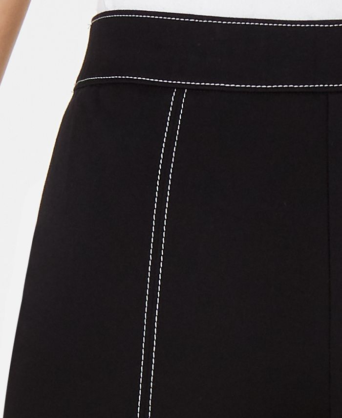 Alfani Petite Contrast-Stitch Skinny Pants, Created for Macy's - Macy's