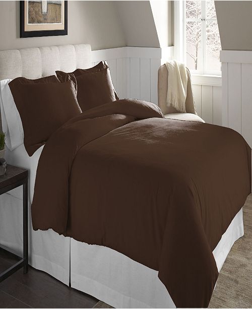 Pointehaven Superior Weight Cotton Flannel Duvet Set Twin Twin