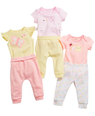 First Impressions Baby Girls Bodysuits & Jogger Pants, Created for Macy's	