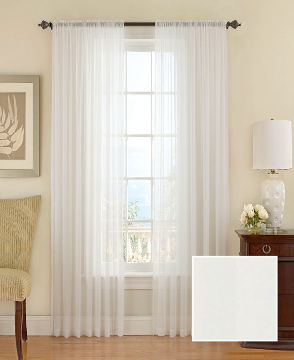 Beautyrest Textured 52''x 84'' Chiffon Sheer Drapery Panel & Reviews