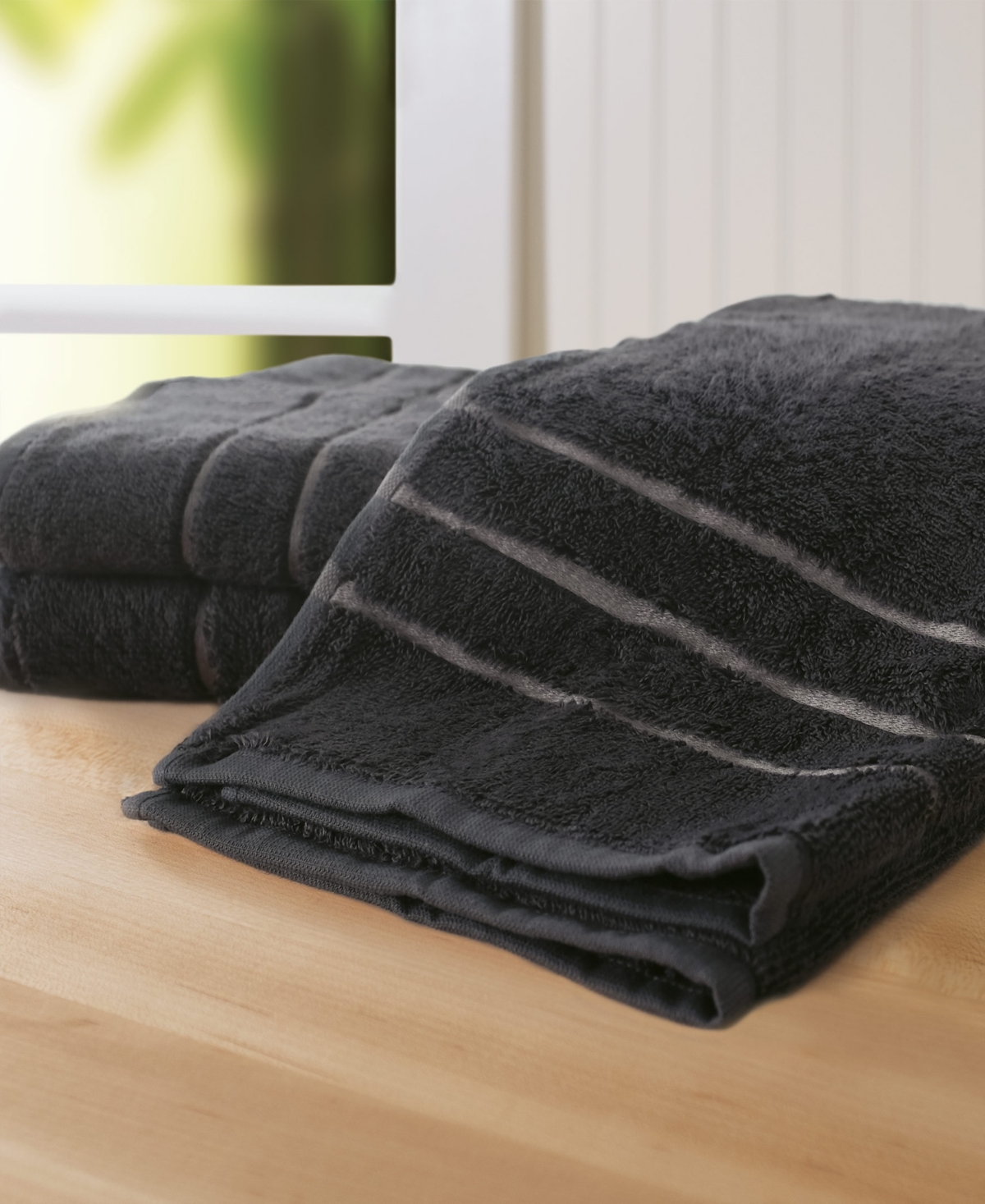 Cariloha 3-piece 30" X 16" Viscose Hand Towel Set In Charcoal