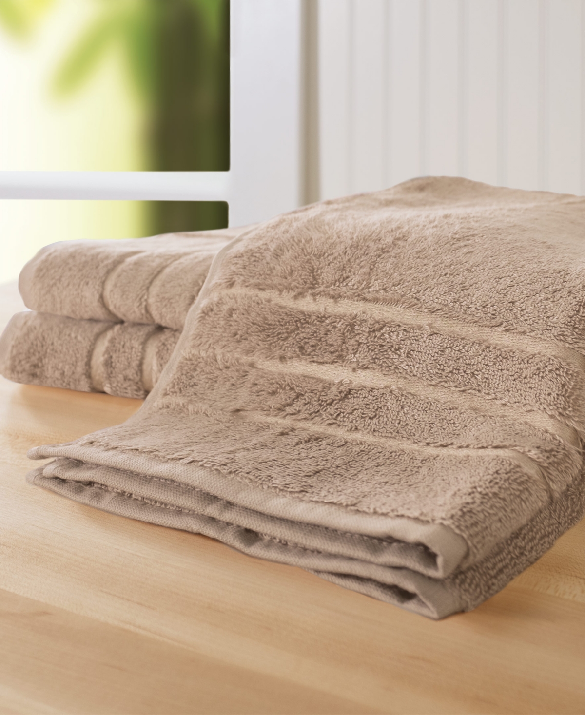 Cariloha 3-piece 30" X 16" Viscose Hand Towel Set In Tan