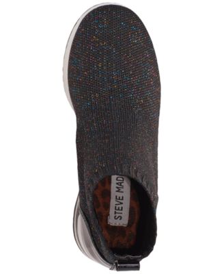 Steve Madden Little Girls' JDusky Sock Wedge Platform Casual Sneakers from Finish Line