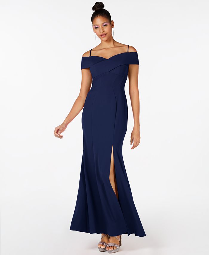 Nightway Cold Shoulder Gown Macy s