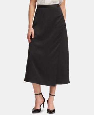 DKNY Side-Slit Midi Skirt - Macy's