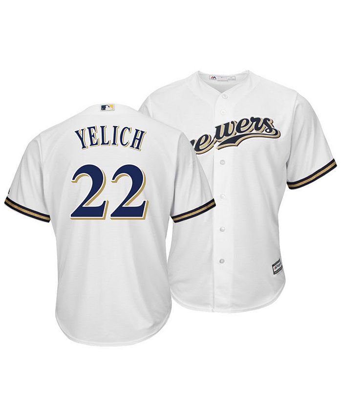 Majestic Men's Christian Yelich Milwaukee Brewers Player Replica Cool ...