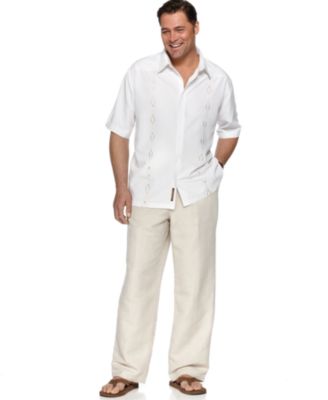 Cubavera Big and Tall Linen Pants