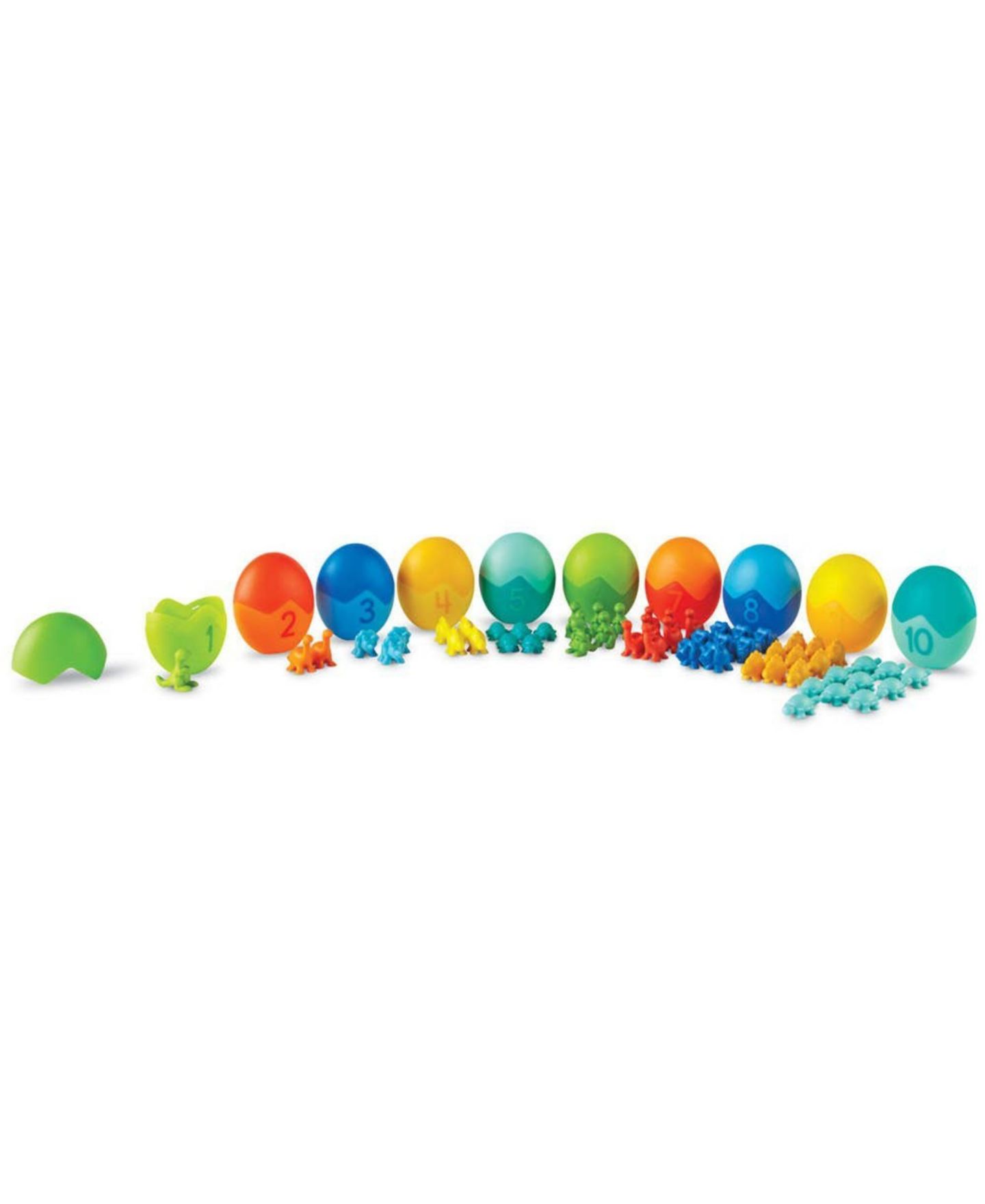 Детские игрушки Areyougame Counting Dino-Sorters 55-Piece Math Activity Set, Ages 3+ — фото 1