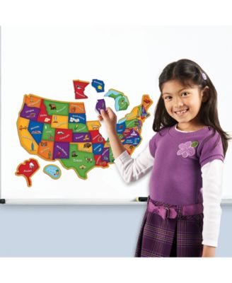 Learning Resources Learning Essentials - Magnetic U.S. Map Puzzle- 44 Pieces