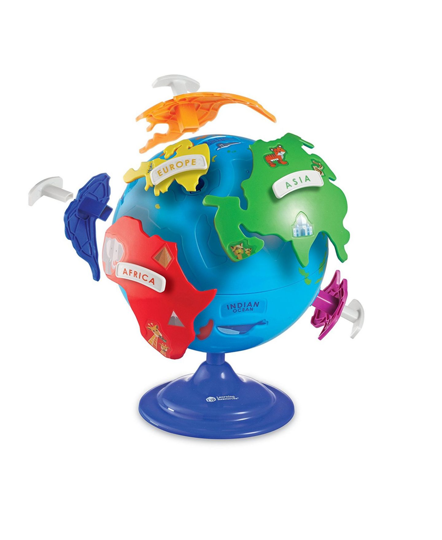 Детская игрушка Learning Resources Learning Essentials Geography Puzzle Globe, 14-Piece, Ages 3+ — фото 10