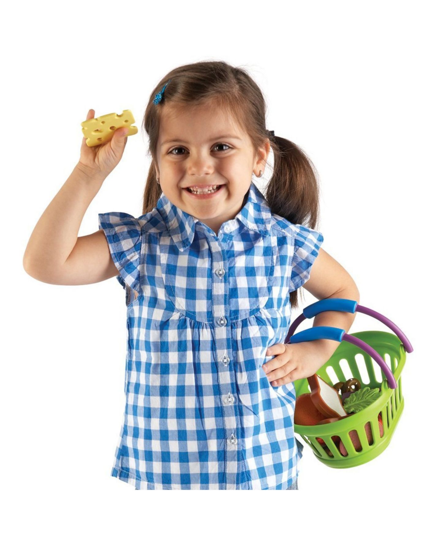 Детские игрушки Areyougame New Sprouts Play Food Lunch Basket, 18-Piece Set, Ages 2+ — фото 2