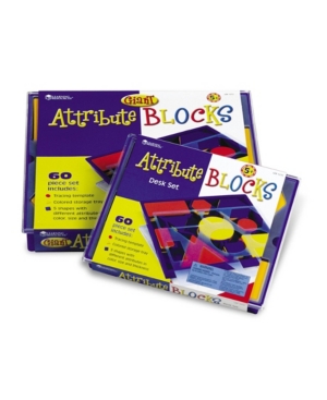 Learning Resources Attribute Blocks Desk Set in Tray