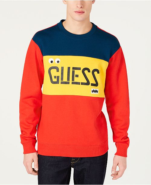 Guess J Balvin X Men S Colorblocked Logo Sweatshirt Reviews