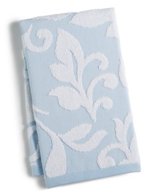 Martha Stewart Collection - Terry Damask Cotton 16" x 28" Hand Towel